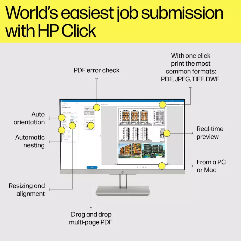 HP Designjet T1600 36 inch PostScript εκτυπωτής