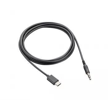 Καλώδιο προσαρμογέα ήχου 3,5 mm Poly HP Poly Voyager Surround 80/85 UC, μαύρο
