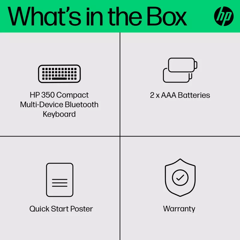 HP 350 συμπαγές πληκτρολόγιο Bluetooth multi-device