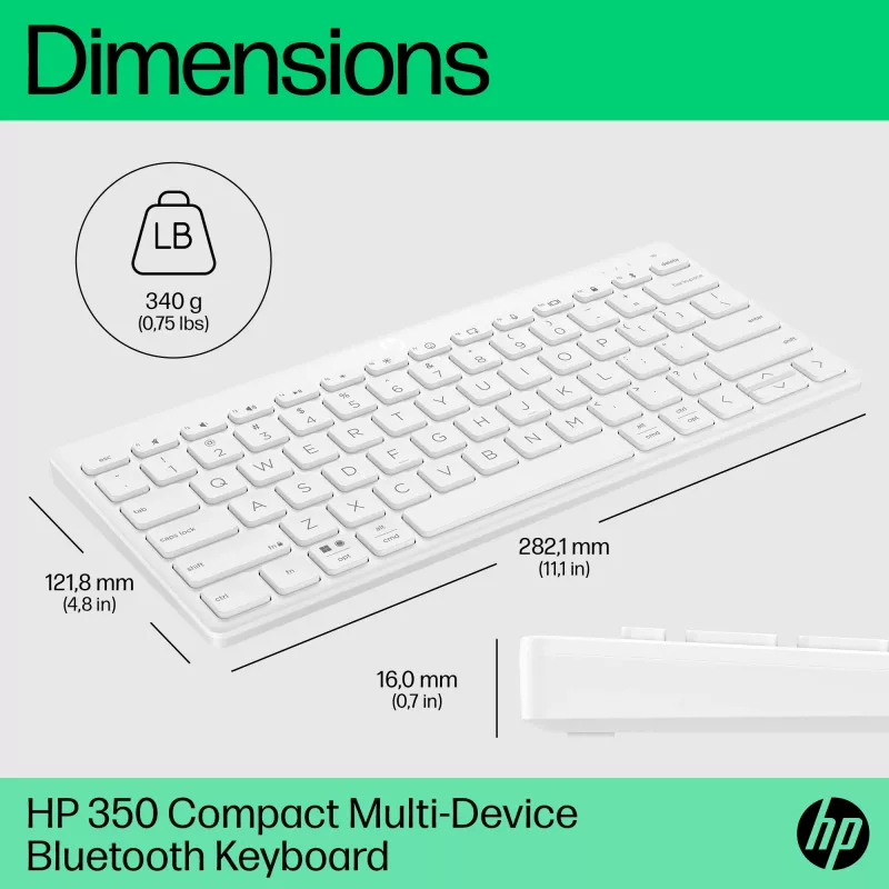 HP 350 συμπαγές πληκτρολόγιο Bluetooth multi-device