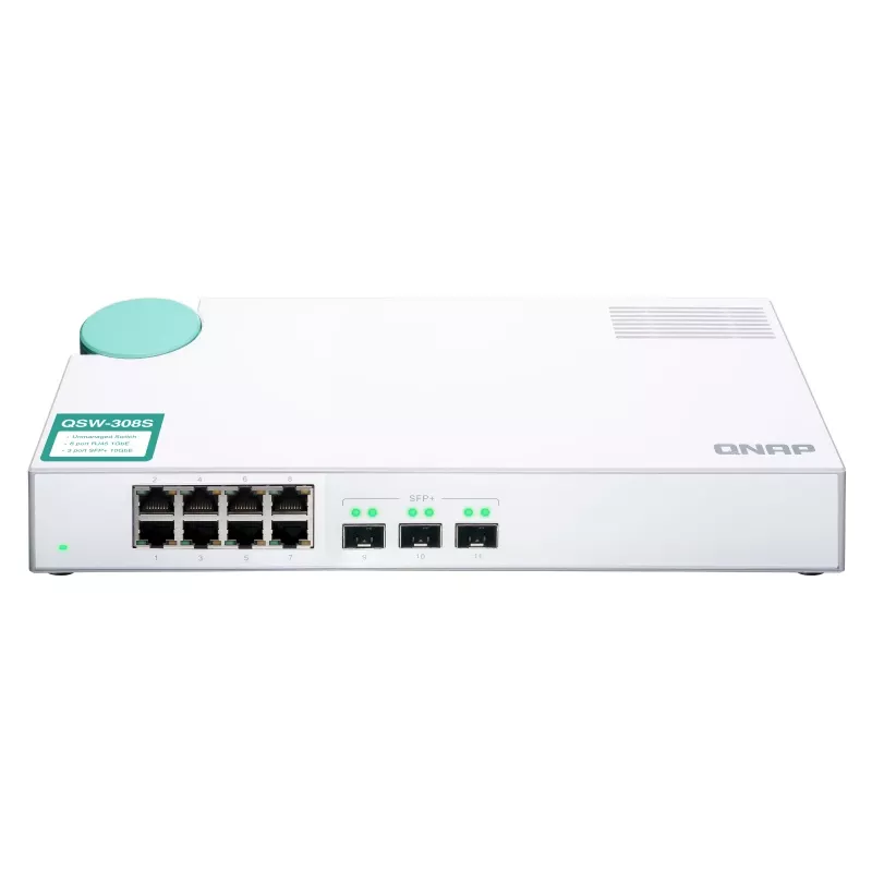 QNAP QSW-308S switch δικτύου unmanaged Gigabit Ethernet (10/100/1000) λευκό