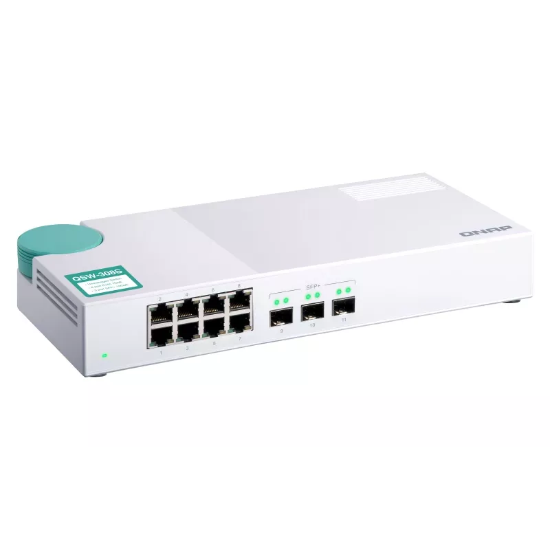 QNAP QSW-308S switch δικτύου unmanaged Gigabit Ethernet (10/100/1000) λευκό