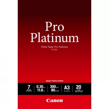 Canon PT-101 Pro Platinum Φωτογραφικό χαρτί A3 – 20 φύλλα