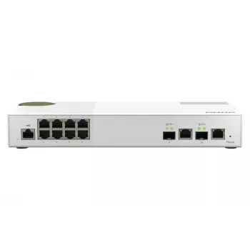 QNAP QSW-M2108-2C Διακόπτης δικτύου Managed L2 2.5G Ethernet (100/1000/2500) Γκρι, Λευκό