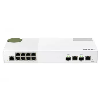 QNAP QSW-M2108-2C Διακόπτης δικτύου Managed L2 2.5G Ethernet (100/1000/2500) Γκρι, Λευκό