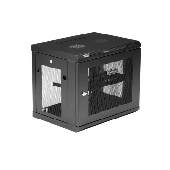 StarTech.com Ερμάριο δικτύου τοίχου 2 στύλων 9U με ράφι 1U, rack server τοίχου 19 ιντσών για εξοπλισμό δεδομένων/δικτύου/AV/ηλεκτρονικών/υπολογιστών, μικρό αεριζόμενο κουτί rack
