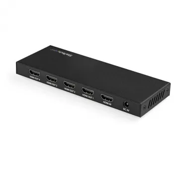 StarTech.com Διαχωριστής HDMI 4 θυρών – 4K 60 Hz, HDMI, 4x HDMI, 3840 x 2160 pixel, Μαύρο, 4K Ultra HD, 60 Hz