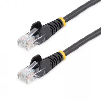StarTech.com Καλώδιο patch Cat5e με βύσματα RJ45 χωρίς γλωττίδες – 5 m, Μαύρο