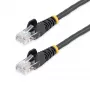 StarTech.com Καλώδιο patch Cat5e με βύσματα RJ45 χωρίς γλωττίδες – 5 m, Μαύρο