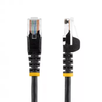 StarTech.com Καλώδιο patch Cat5e με βύσματα RJ45 χωρίς γλωττίδες – 5 m, Μαύρο