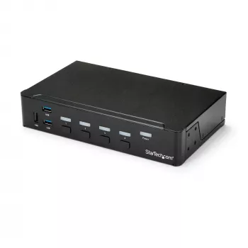 StarTech.com Διακόπτης KVM HDMI 4 θυρών - USB 3.0 - 1080p, 1920 x 1080 pixel, τοποθέτηση σε rack, Μαύρο