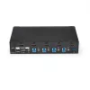 StarTech.com Διακόπτης KVM HDMI 4 θυρών - USB 3.0 - 1080p, 1920 x 1080 pixel, τοποθέτηση σε rack, Μαύρο