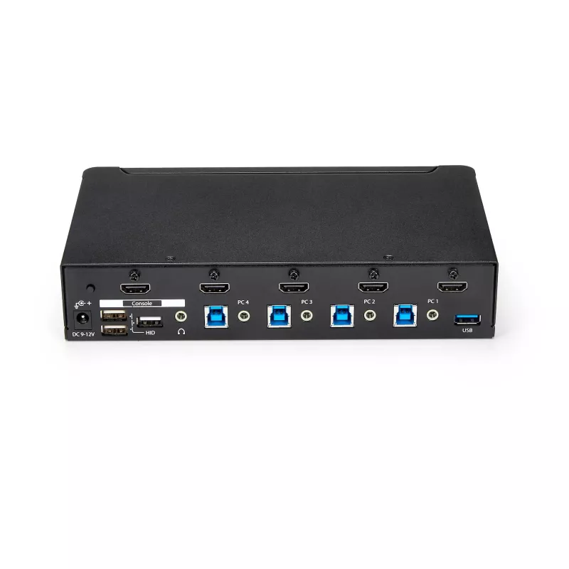 StarTech.com Διακόπτης KVM HDMI 4 θυρών - USB 3.0 - 1080p, 1920 x 1080 pixel, τοποθέτηση σε rack, Μαύρο