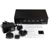 StarTech.com Διακόπτης KVM HDMI 4 θυρών - USB 3.0 - 1080p, 1920 x 1080 pixel, τοποθέτηση σε rack, Μαύρο