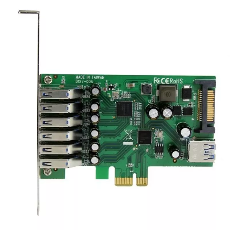 StarTech.com Κάρτα PCI Express USB 3.0 7 θυρών – Σχεδιασμός Standard και Low-Profile