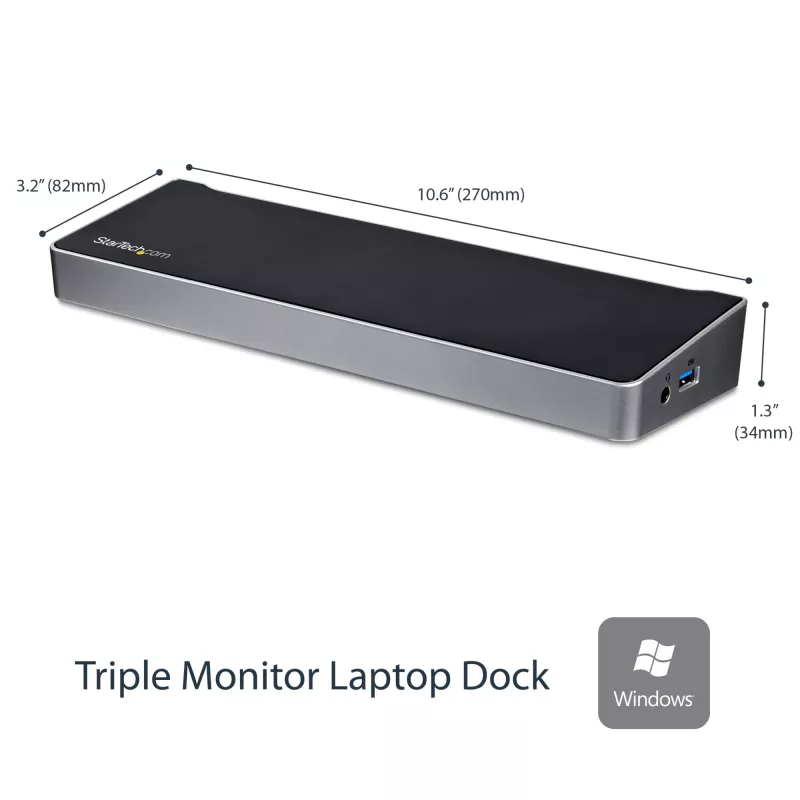 StarTech.com Σταθμός σύνδεσης USB 3.0 για τρεις οθόνες - 1x HDMI - 2x DisplayPort