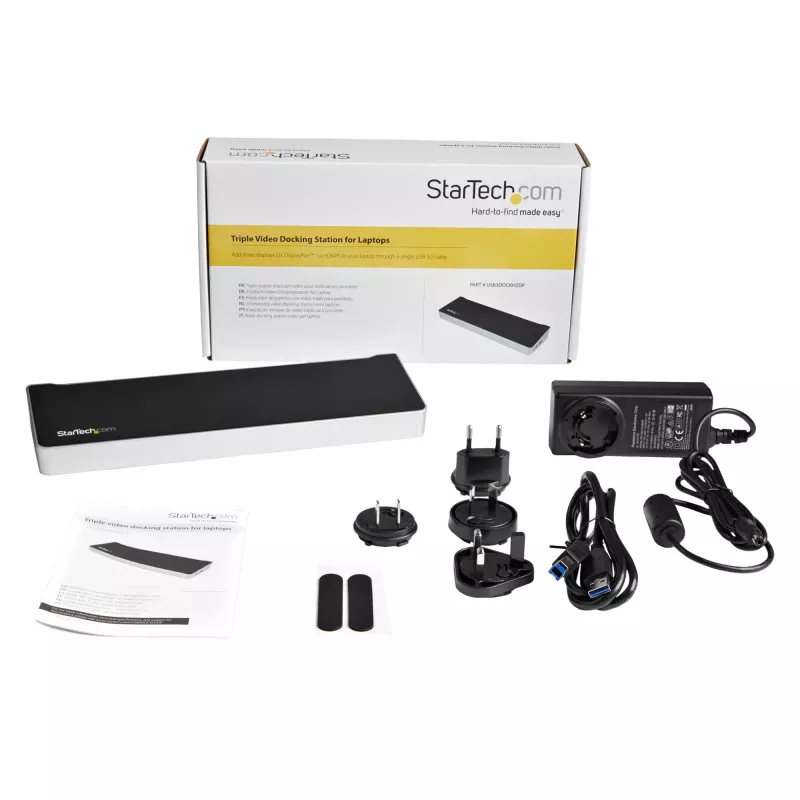 StarTech.com Σταθμός σύνδεσης USB 3.0 για τρεις οθόνες - 1x HDMI - 2x DisplayPort