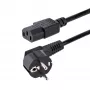 StarTech.com Καλώδιο τροφοδοσίας υπολογιστή 3m (10ft), 18AWG, Καλώδιο τροφοδοσίας EU Schuko σε C13, 250V 10A, μαύρο εφεδρικό καλώδιο AC, Καλώδιο τροφοδοσίας TV/οθόνης, Schuko CEE 7/7 σε IEC 60320 C13 - Καλώδιο τροφοδοσίας τροφοδοτικού PC