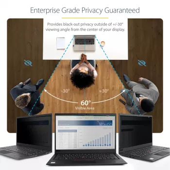 StarTech.com 43,9 cm (17,3 ίντσες) 16:9 Φίλτρο απορρήτου οθόνης laptop, αντιθαμβωτικό φίλτρο με μείωση μπλε φωτός 51%, προστασία οθόνης notebook με γωνία θέασης +/- 30 μοιρών, ματ/γυαλιστερό