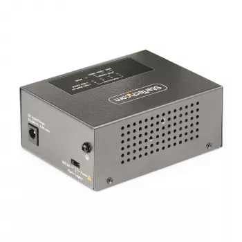 StarTech.com Injector PoE++ Multi-Gigabit 4 θυρών, 5/2.5/1G Ethernet (NBASE-T), PoE/PoE+/PoE++ (802.3af/802.3at/802.3bt), προϋπολογισμός ισχύος 160 Watt, τοποθέτηση σε τοίχο/ράγα DIN, Unmanaged