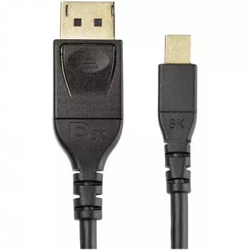 StarTech.com 3ft (1m) Πιστοποιημένο VESA Καλώδιο Mini DisplayPort σε DisplayPort 1.4 – 8K 60Hz HBR3 HDR – Καλώδιο Super UHD mDP σε DP 1.4 – λεπτό (34 AWG) Ultra HD 4K 120Hz – Καλώδιο οθόνης/βίντεο