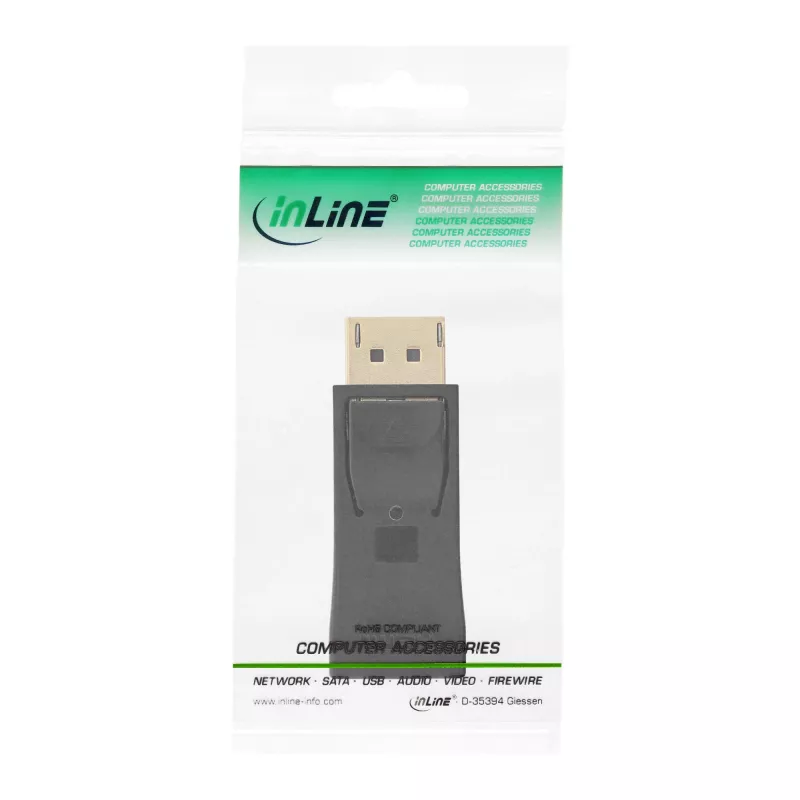 InLine Προσαρμογέας DisplayPort αρσενικό / HDMI θηλυκό μαύρο