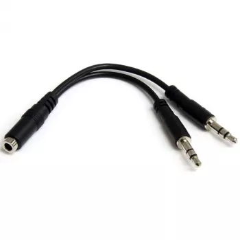 StarTech.com Προσαρμογέας splitter headset 3,5 mm 4 θέσεων σε 2x 3 θέσεων 3,5 mm – θηλυκό/αρσενικό