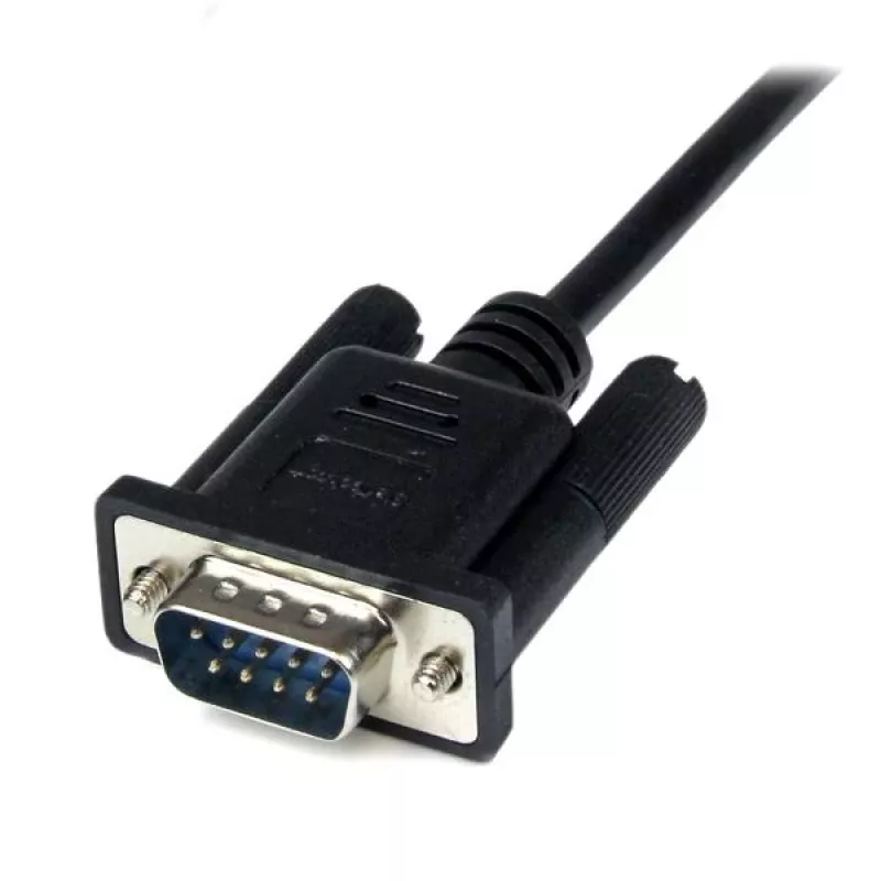 StarTech.com 2m μαύρο καλώδιο σειριακό null modem DB9 RS232 F/M, Μαύρο, 2 m, DB-9, DB-9, αρσενικό, θηλυκό