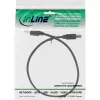 Καλώδιο USB 2.0 Type A αρσενικό / B αρσενικό μαύρο 0,3m InLine 34503X