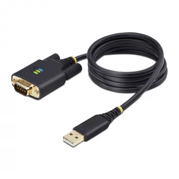 StarTech.com 3ft (1m) Καλώδιο προσαρμογέα USB σε σειριακό, διατήρηση COM, αντικαταστάσιμες βίδες/παξιμάδια, USB-A σε DB9 RS232, FTDI IC, προστασία ESD, Windows/macOS/Linux