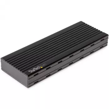 StarTech.com M2E1BMU31C θήκη USB-C 10 Gbps για M.2 NVMe SSD, PCIe, USB 3.1 Gen 2, 1 GB/s, συμβατή με Thunderbolt 3, αλουμίνιο, μαύρη