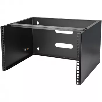 StarTech.com WALLMOUNT6 βραχίονας επιτοίχιας στήριξης 6U για patch panel, 19 ιντσών, βάθος 35,5 cm, ατσάλι, μαύρος