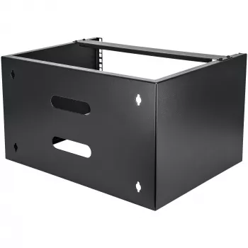 StarTech.com WALLMOUNT6 βραχίονας επιτοίχιας στήριξης 6U για patch panel, 19 ιντσών, βάθος 35,5 cm, ατσάλι, μαύρος