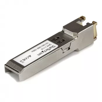 StarTech.com Συμβατή με Cisco SFP-GE-T μονάδα πομποδέκτη SFP – 10/100/1000BASE-TX~Συμβατή με Cisco SFP-GE-T μονάδα SFP – 1000BASE-T – SFP σε RJ45 Cat6/Cat5e – 10/100/1000 Mbit/s – RJ-45 100 m – Cisco IE3400, IE3300, IE3200