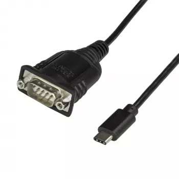 StarTech.com ICUSB232C καλώδιο προσαρμογέα USB-C σε σειριακό, USB-C σε RS232 DB9, 40 cm, αρσενικό/αρσενικό, Windows/Mac/Linux, μαύρο