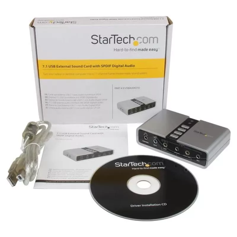 StarTech.com Προσαρμογέας ήχου USB 7.1 Εξωτερική κάρτα ήχου με SPDIF Ψηφιακός ήχος