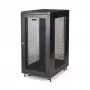 StarTech.com Ντουλάπα rack server 4-Post 24U, κλειδωμένο ντουλάπι rack 19 ιντσών για εξοπλισμό υπολογιστών/AV/IT, rack γραφείου/οικιακού δικτύου με τροχούς και ρυθμιζόμενες ράγες τοποθέτησης