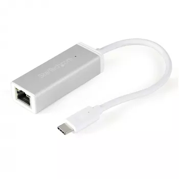 StarTech.com Προσαρμογέας δικτύου USB-C σε Gigabit – Ασημί, Ενσύρματο, USB, Ethernet, 5000 Mbit/s, Ασημί