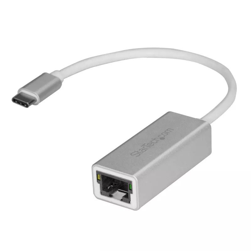 StarTech.com Προσαρμογέας δικτύου USB-C σε Gigabit – Ασημί, Ενσύρματο, USB, Ethernet, 5000 Mbit/s, Ασημί