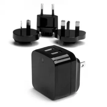 StarTech.com Φορτιστής τοίχου USB διπλής θύρας – διεθνή ταξίδια – 17W/3,4A – μαύρο