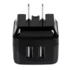 StarTech.com Φορτιστής τοίχου USB διπλής θύρας – διεθνή ταξίδια – 17W/3,4A – μαύρο