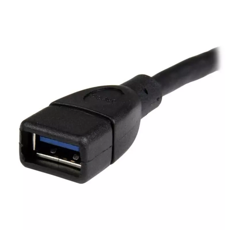 StarTech.com Καλώδιο επέκτασης USB 3.0 A σε A – 6 ίντσες, μαύρο, 0,152 m, USB A, USB A, USB 3.2 Gen 1 (3.1 Gen 1), 5 Gbit/s, Μαύρο
