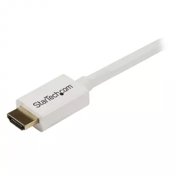 StarTech.com HD3MM7MW καλώδιο High Speed HDMI CL3 για εγκατάσταση εντός τοίχου, M/M, 7 m (23 ft), 30/32 AWG, επιχρυσωμένες συνδέσεις, λευκό