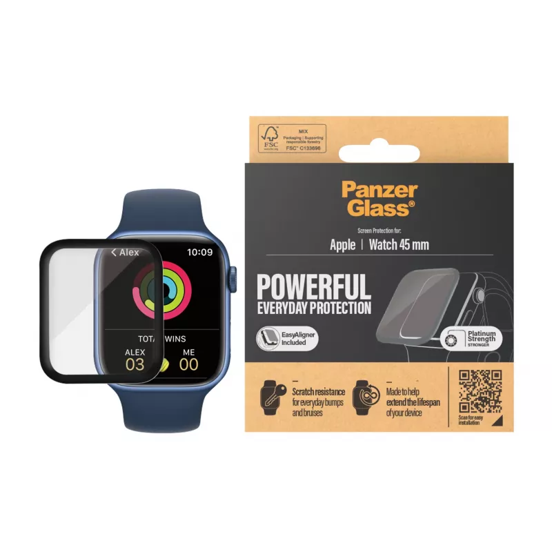 PanzerGlass ® Apple Watch Series 9 | 8 | 7 | 45mm | γυαλί προστασίας οθόνης