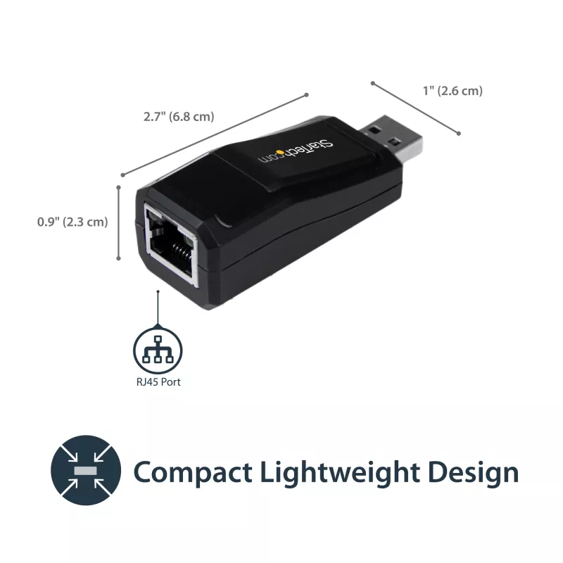 StarTech.com προσαρμογέας δικτύου USB 3.0 σε Gigabit Ethernet NIC – 10/100/1000 Mbit/s