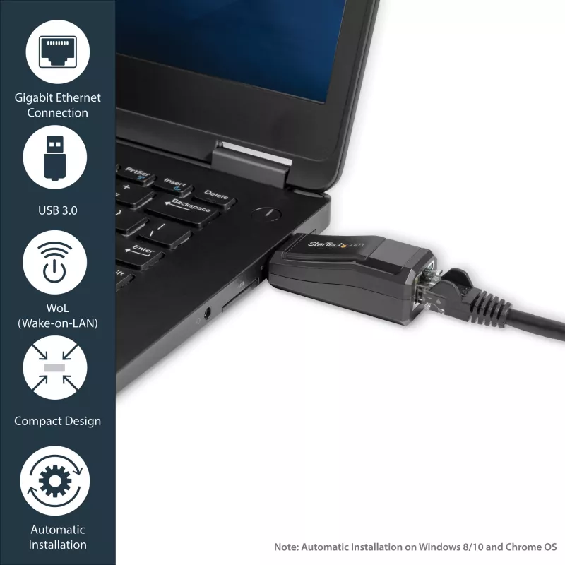 StarTech.com προσαρμογέας δικτύου USB 3.0 σε Gigabit Ethernet NIC – 10/100/1000 Mbit/s