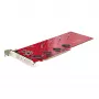StarTech.com κάρτα προσαρμογέα Quad M.2 PCIe, PCIe x16 σε Quad NVMe ή AHCI M.2 SSD, PCI Express 4.0, 7,8 GBps/μονάδα, απαιτείται bifurcation, συμβατή με Windows/Linux