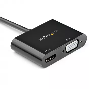 StarTech.com προσαρμογέας DisplayPort σε HDMI VGA - DisplayPort 1.2 HBR2 σε HDMI 2.0 (4K 60Hz) ή μετατροπέας VGA 1080p dongle - προσαρμογέας οθόνης DP σε HDMI ή VGA - προσαρμογέας ψηφιακού βίντεο