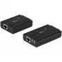 StarTech.com επέκταση hub USB 2.0 4 θυρών μέσω ενός καλωδίου Ethernet CAT5e/CAT6 (RJ45) – 100m – κιτ προσαρμογέα επέκτασης hub USB – μεταλλικό κουτί – εξωτερική τροφοδοσία – 480 Mbit/s