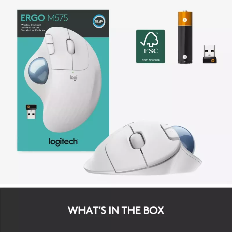 Ποντίκι Logitech ERGO M575 Wireless Trackball RF Wireless + Bluetooth